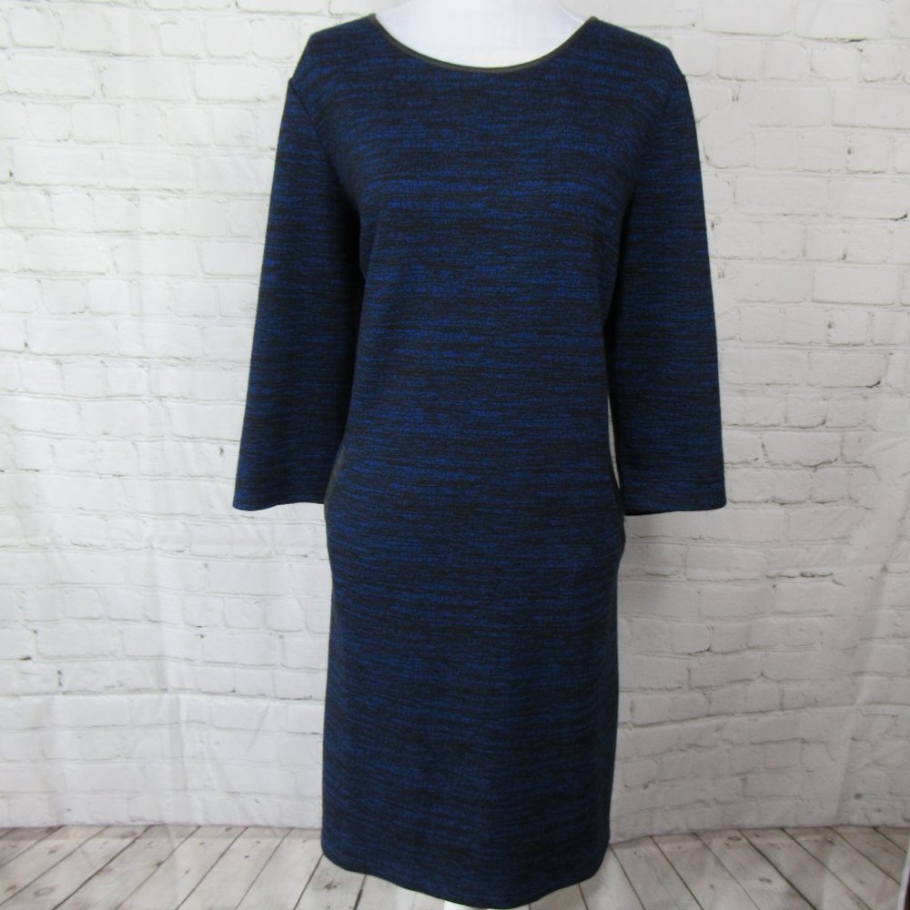 Chico's Long Sleeve Dress | Blue/Black